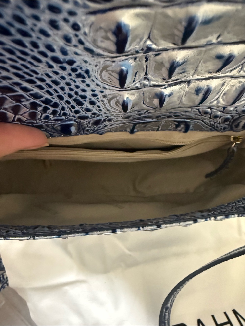NWOT Brahmin Briar Coastal Blue Melbourne Crossbody - Picture 5 of 8